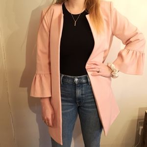 Midlength pink light fancy jacket